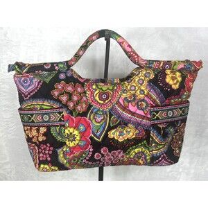Vera Bradley Gabby Tote Bag Handbag in Symphony in Hue Multicolor
